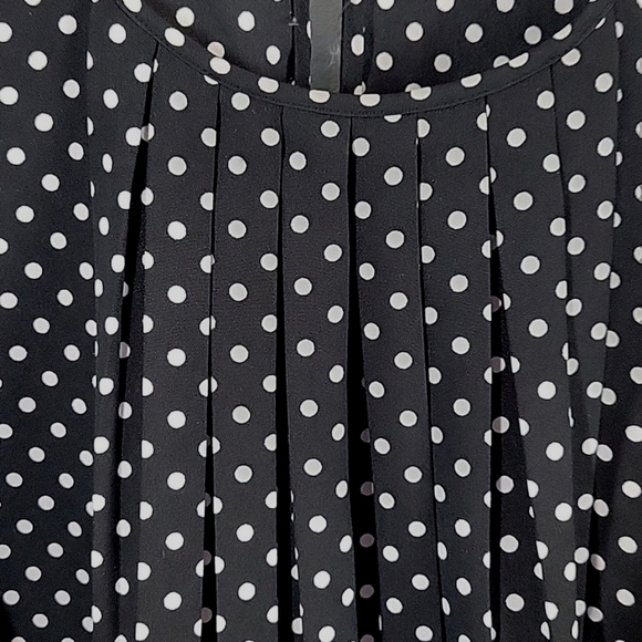 Michael Kors pleated Polka dot shell tank - Picture 2 of 6